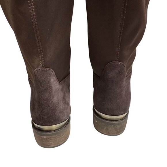 NEW Blondo Valina Boot Over The Knee Waterproof Java Brown Suede Size 7 - Picture 6 of 8